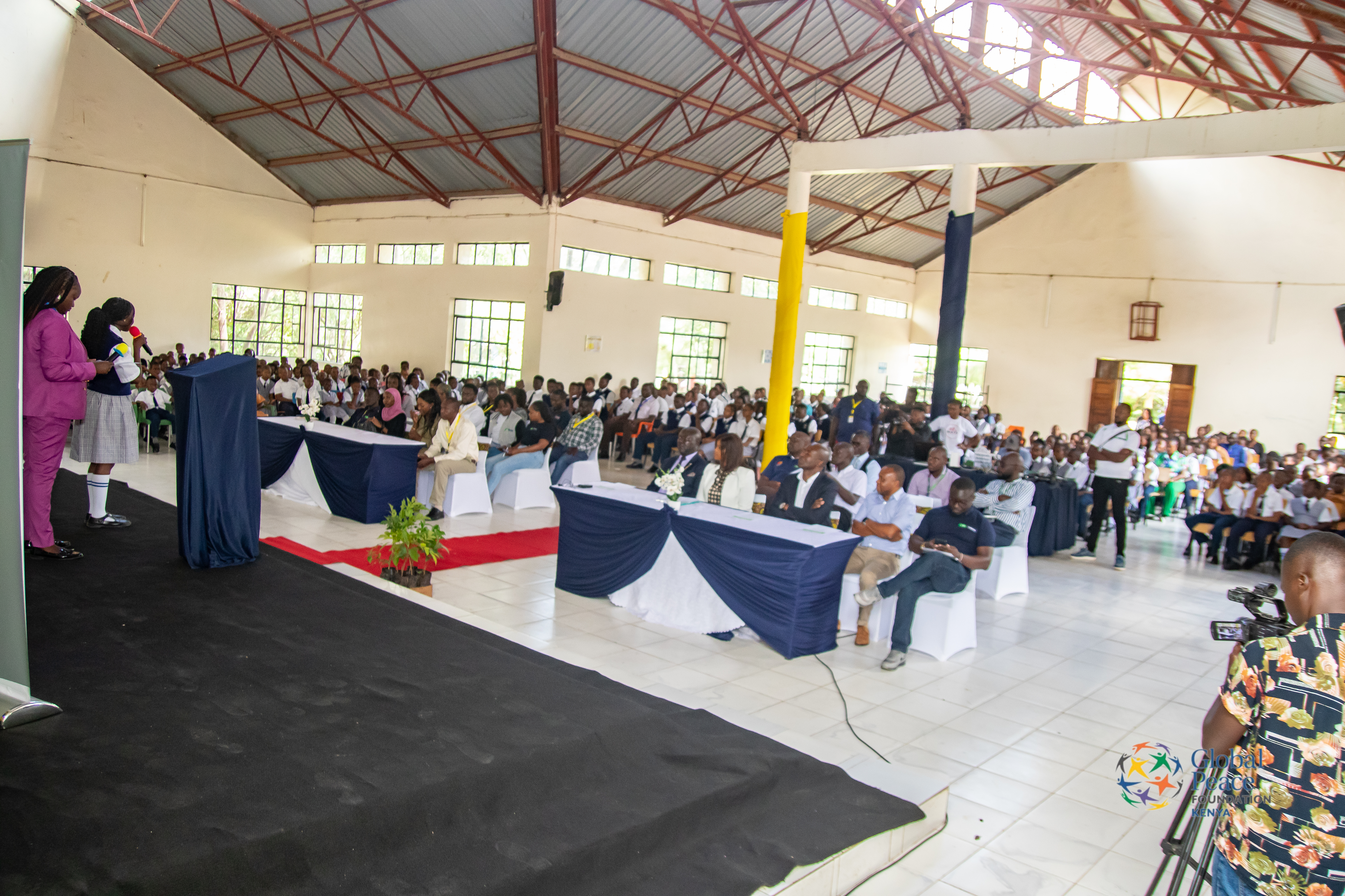 Elegant awards night gala dinner setup